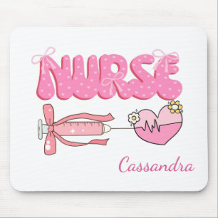 Nursing Student School Future Nurse Name Gift Mouse Mat