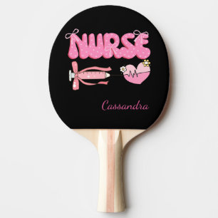 Nursing Student School Future Nurse Name  Gift Ping Pong Paddle