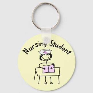Nursing Student Stick Lady Gifts Key Ring