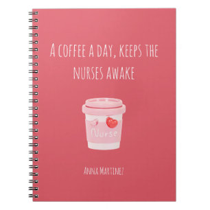 Nursing Student Study Minimalist Gift Class  Notebook