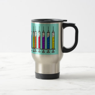 Nursing Student Travel Mug Syringes Design