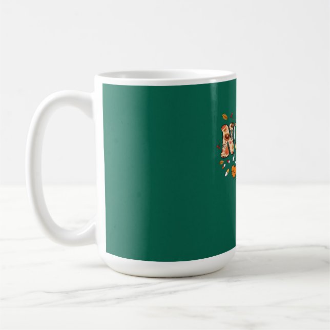 Nursing Thanksgiving Day Stethoscope Fall Nurse Co Coffee Mug (Left)