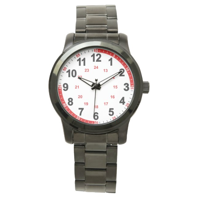 Nursing Watch for Men with Second Hand and 24 Hour (Front)