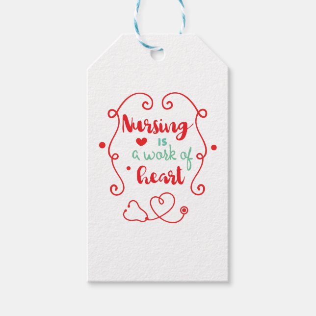 Nursing Work Gift Tags (Front)