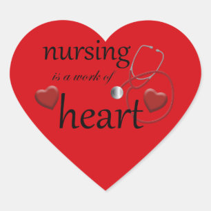 Nursing Work of Heart Nurse Sticker