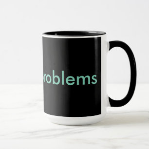 #nursingproblems black & aqua mug