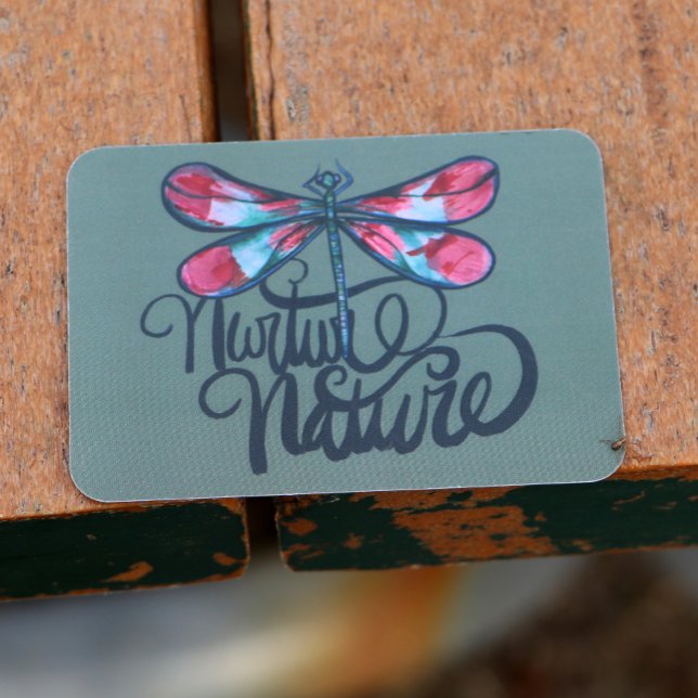 Nurture Nature Dragonfly Art Earth Day             Card (Creator Uploaded)
