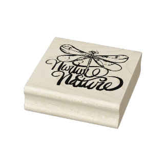 Nurture Nature Dragonfly Rubber Stamp