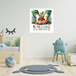 Nurture Nature Inspirational Poster