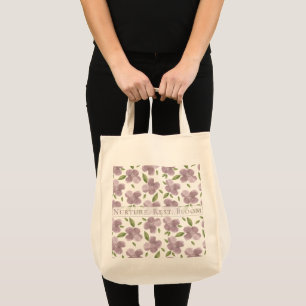 Nurture Rest Bloom Purple Tote Bag