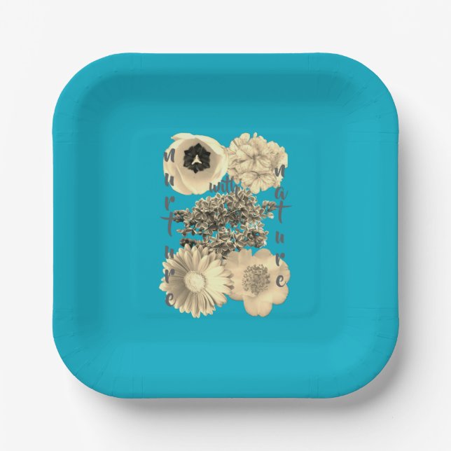 Nurture with Nature 2  Paper Plate (Front)