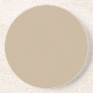 Nurtured Taupe / Tan Solid Colour Pairs To SW 6143 Coaster