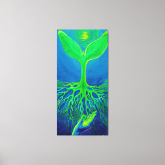 Nurturing a new life canvas print