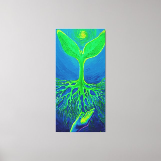 Nurturing a new life canvas print (Front)