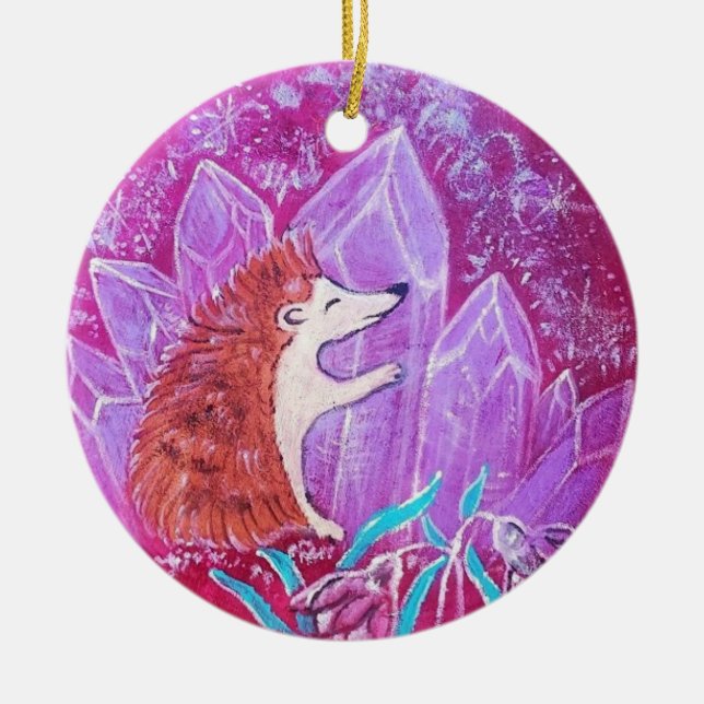 Nurturing Ceramic Round Ornament (Front)