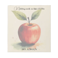 Nurturing Minds Watercolor Apple Teacher Gift