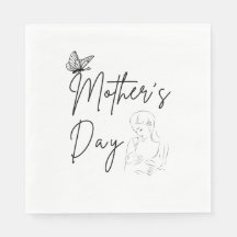 Nurturing Mother's Day Paper Napkins