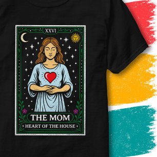 Nurturing Mum Mother Heart Mystic Tarot Card T-Shirt