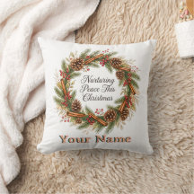 Nurturing Peace This Christmas Wreath Quote