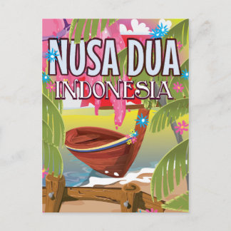 Nusa Dua Indonesia travel poster Postcard