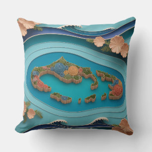 Nusa Islands Relief Cushion