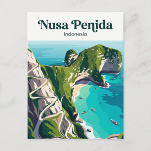 Nusa Penida Indonesia Postcard
