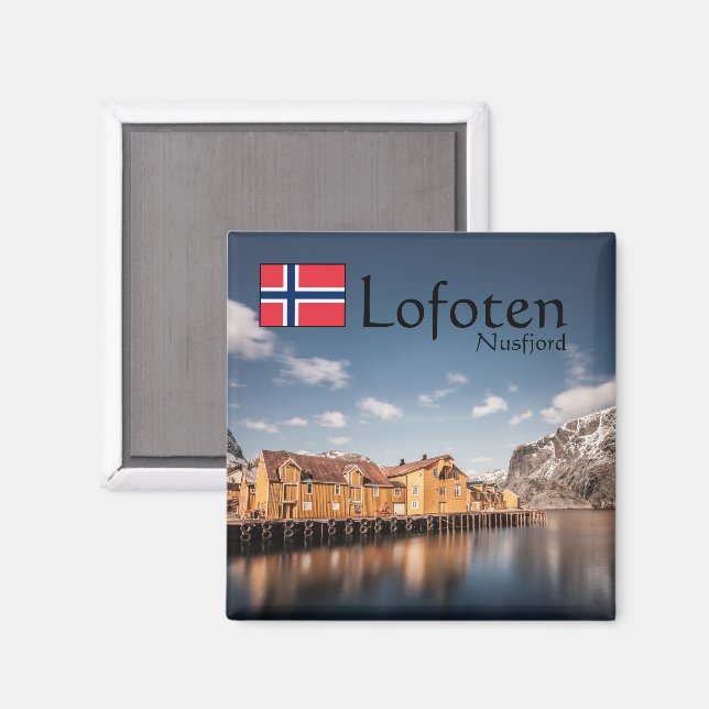 Nusfjord Lofoten Magnet (Front/Back)