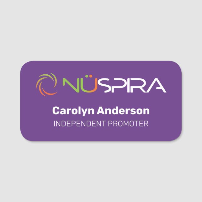 NuSpira Name Tag (Front)
