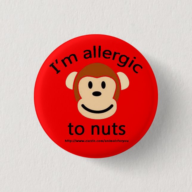 Nut Allergy Alert 3 Cm Round Badge (Front)
