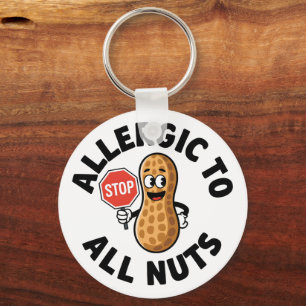 Nut allergy Alert Key Ring