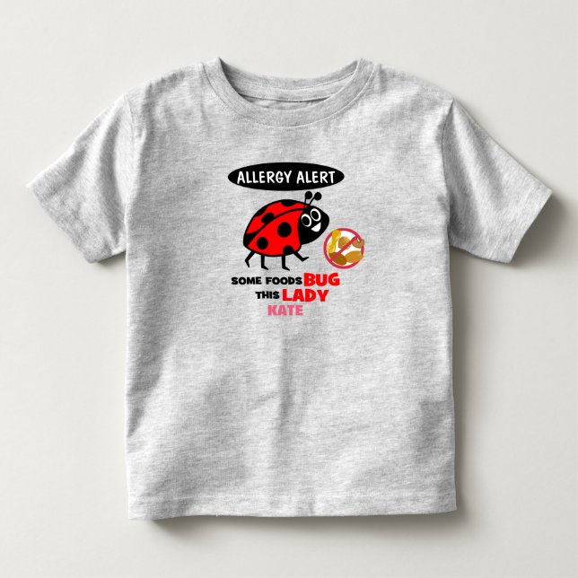 Nut Allergy Alert Ladybug Shirt (Front)