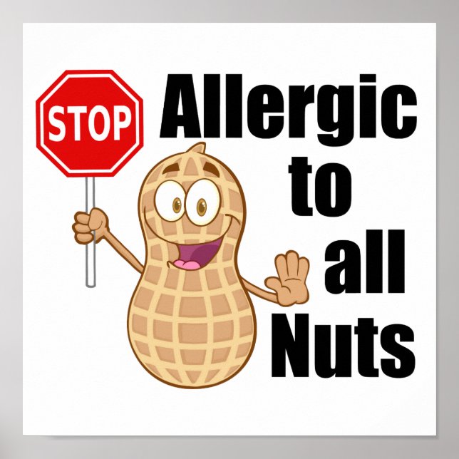 Nut Allergy Alert Poster (Front)