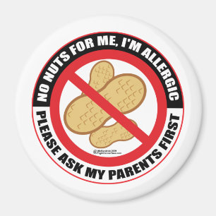 Nut Allergy Magnet
