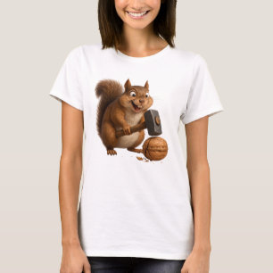 Nut-Cracking Genius Squirrel Tee