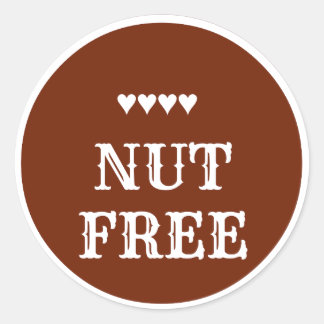 Nut Free Sticker