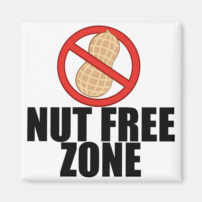 Nut Free Zone Magnet (Front)