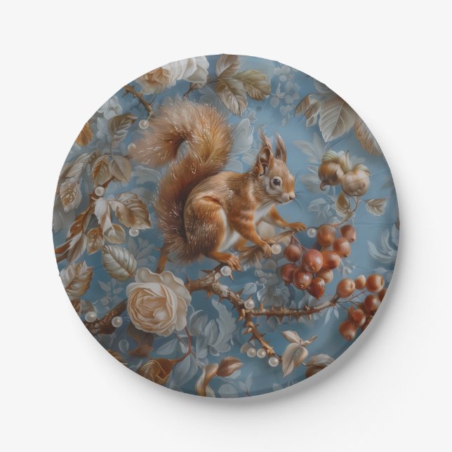 Nut - Round Paper Plates (Front)
