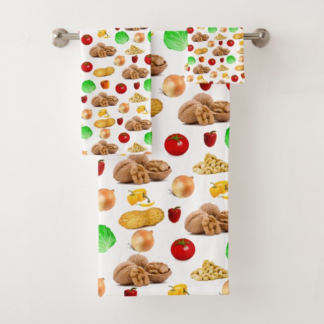 Nut Salad Bathroom Towel Sets (Insitu)