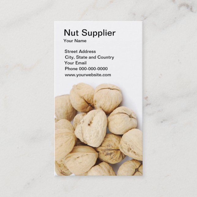 Nut Supplier Business Card (Front)