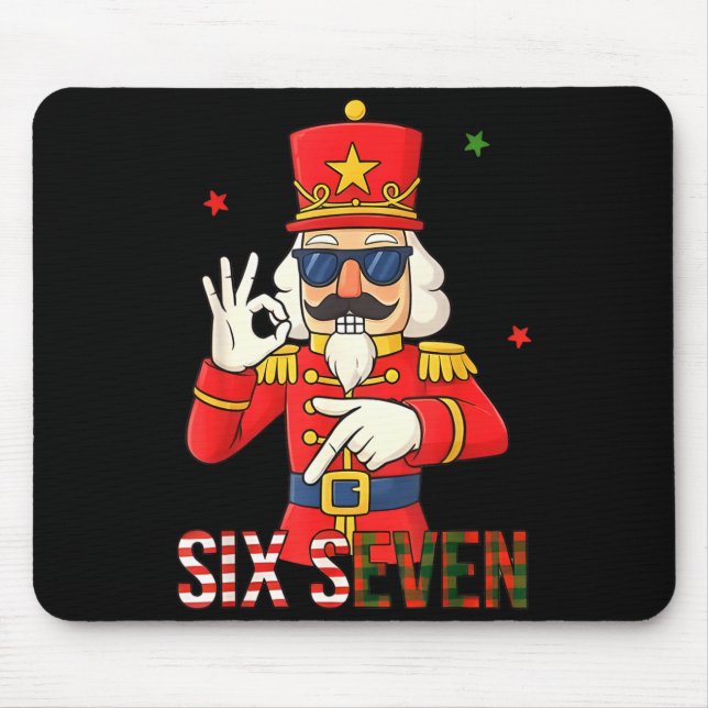 Nutcracker 67 Six Seven Christmas Meme Humor Men W Mouse Mat (Front)