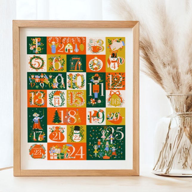 Nutcracker Advent Calendar Christmas Sign Poster (Creator Uploaded)