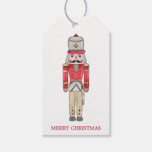 Nutcracker and Christmas tree Gift Tags