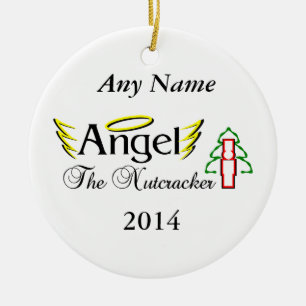 Nutcracker Angel Ceramic Tree Decoration