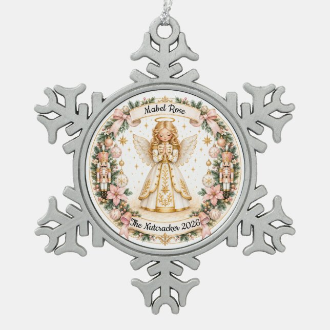 Nutcracker Angel Ornament (Front)