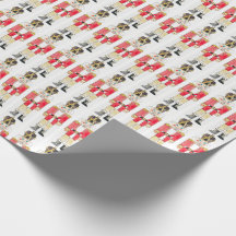 Nutcracker Art for Charity Gift Wrapping Paper