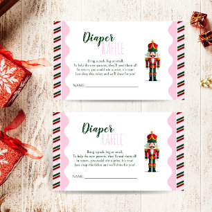Nutcracker Baby Shower Diaper Raffle Card