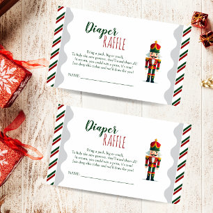 Nutcracker Baby Shower Diaper Raffle Card