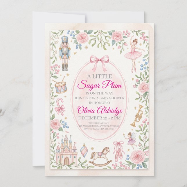 Nutcracker Baby Shower Invitation (Front)