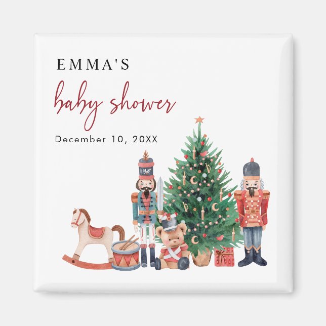 Nutcracker Baby Shower Magnet (Front)