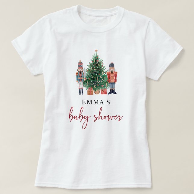 Nutcracker Baby Shower T-Shirt (Design Front)